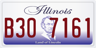 IL license plate B307161