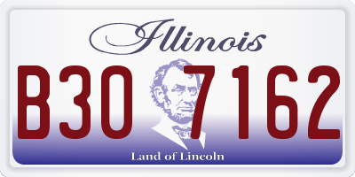 IL license plate B307162