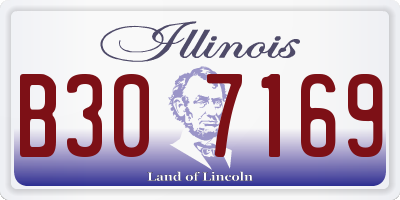 IL license plate B307169