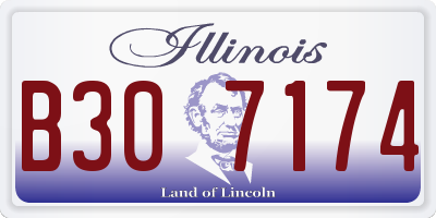 IL license plate B307174