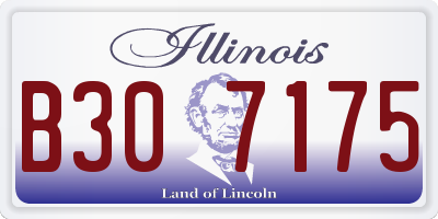 IL license plate B307175