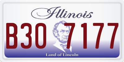 IL license plate B307177