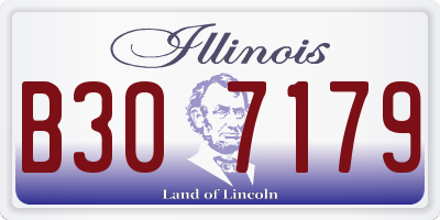 IL license plate B307179