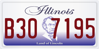 IL license plate B307195