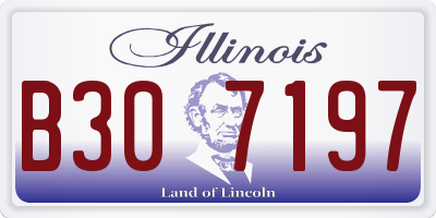 IL license plate B307197