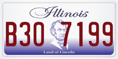 IL license plate B307199