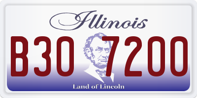 IL license plate B307200