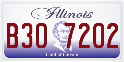 IL license plate B307202