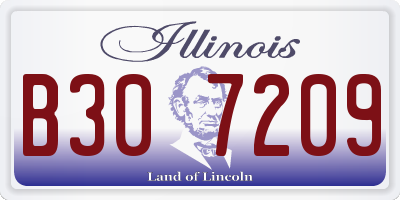IL license plate B307209
