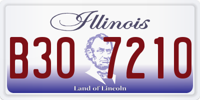 IL license plate B307210