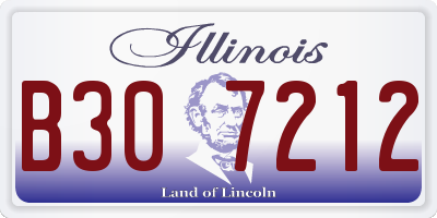 IL license plate B307212