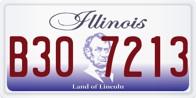IL license plate B307213