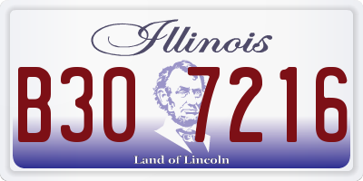 IL license plate B307216