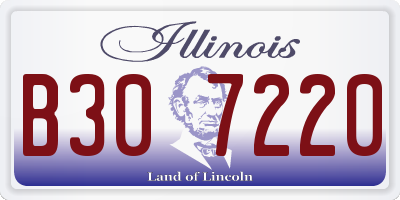 IL license plate B307220