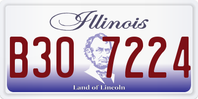 IL license plate B307224