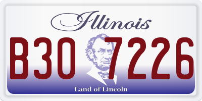 IL license plate B307226