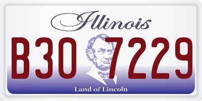 IL license plate B307229