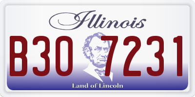 IL license plate B307231