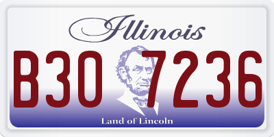 IL license plate B307236