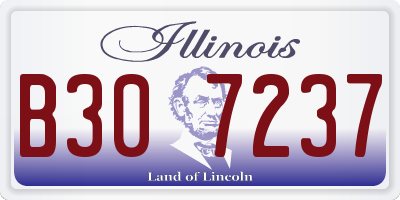 IL license plate B307237