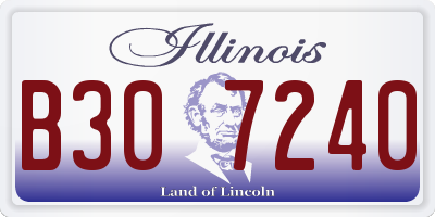 IL license plate B307240