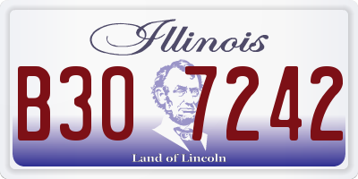 IL license plate B307242