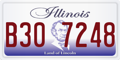 IL license plate B307248