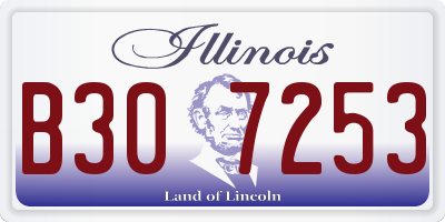 IL license plate B307253
