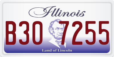 IL license plate B307255