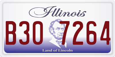 IL license plate B307264