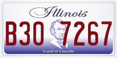 IL license plate B307267