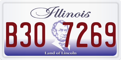 IL license plate B307269