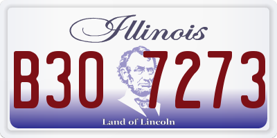 IL license plate B307273