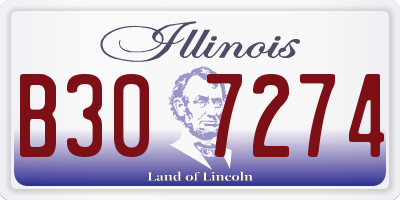 IL license plate B307274
