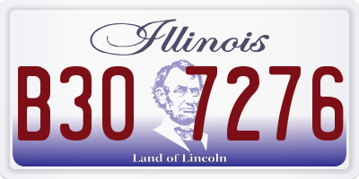 IL license plate B307276