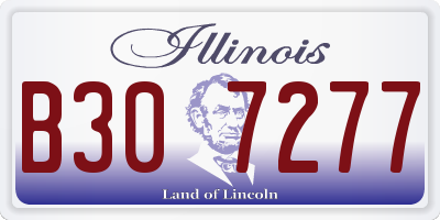 IL license plate B307277