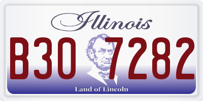 IL license plate B307282