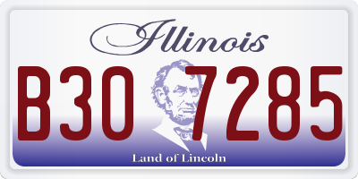 IL license plate B307285