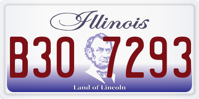 IL license plate B307293