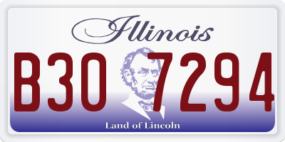 IL license plate B307294