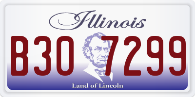 IL license plate B307299