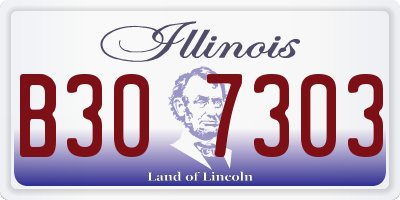 IL license plate B307303