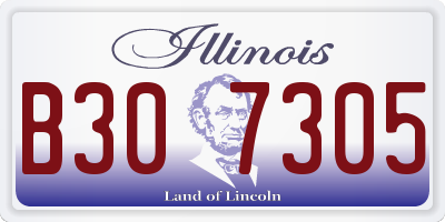 IL license plate B307305