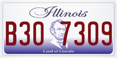 IL license plate B307309