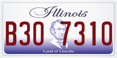 IL license plate B307310