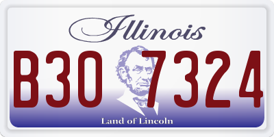 IL license plate B307324