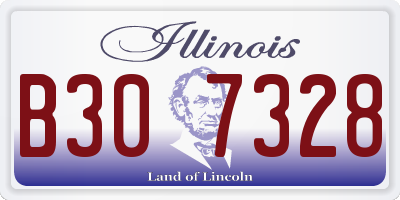IL license plate B307328