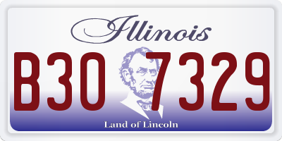 IL license plate B307329