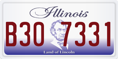 IL license plate B307331