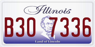 IL license plate B307336